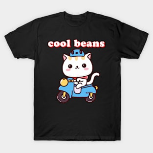 Cool Beans Cute Kawaii Cat T-Shirt